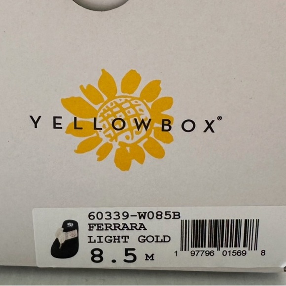 Yellow Box Black and Gold Sandals - Picture 5 of 13